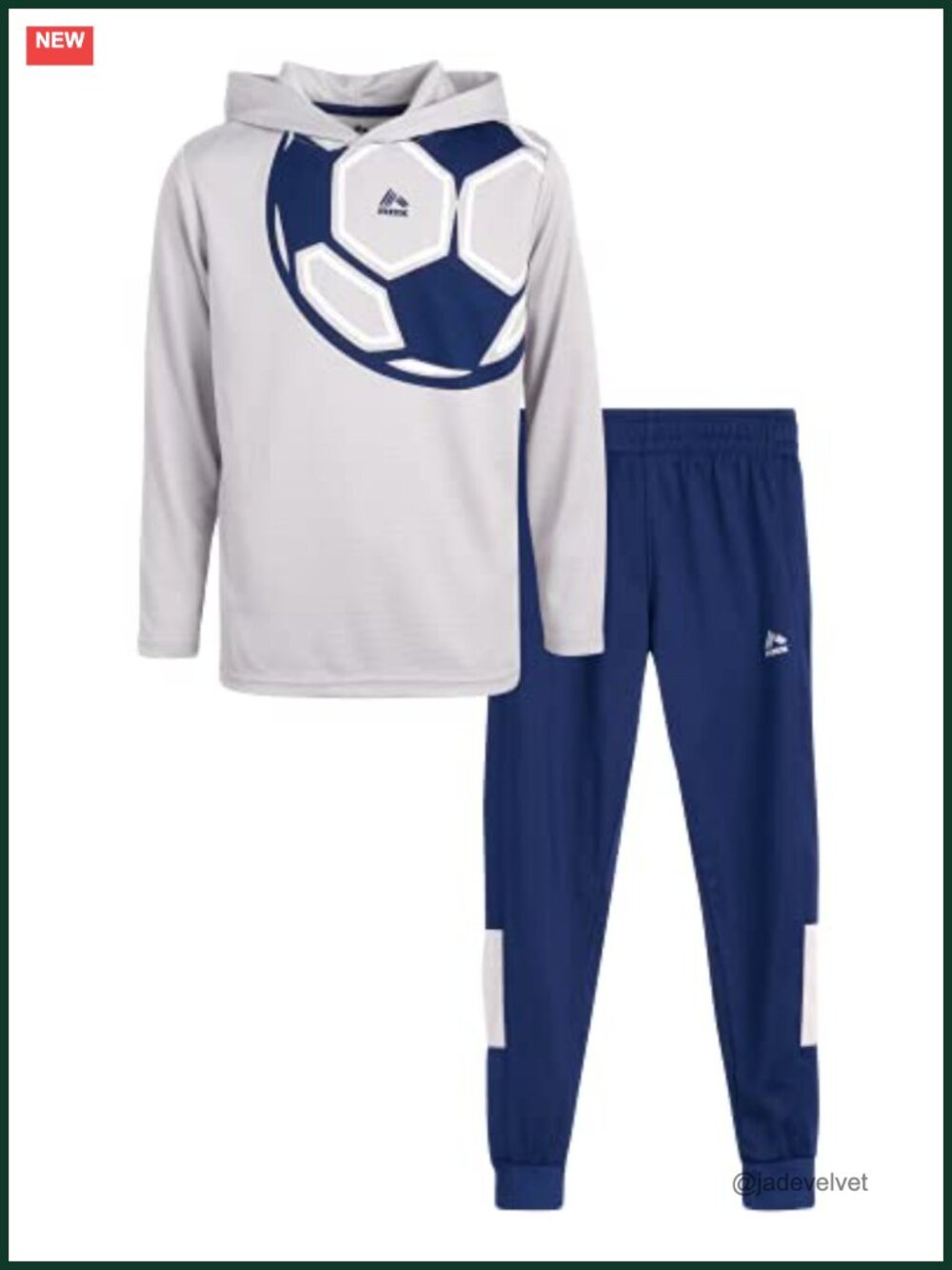 Athletic 2-Piece Hoodie and Jogger Set for Boys